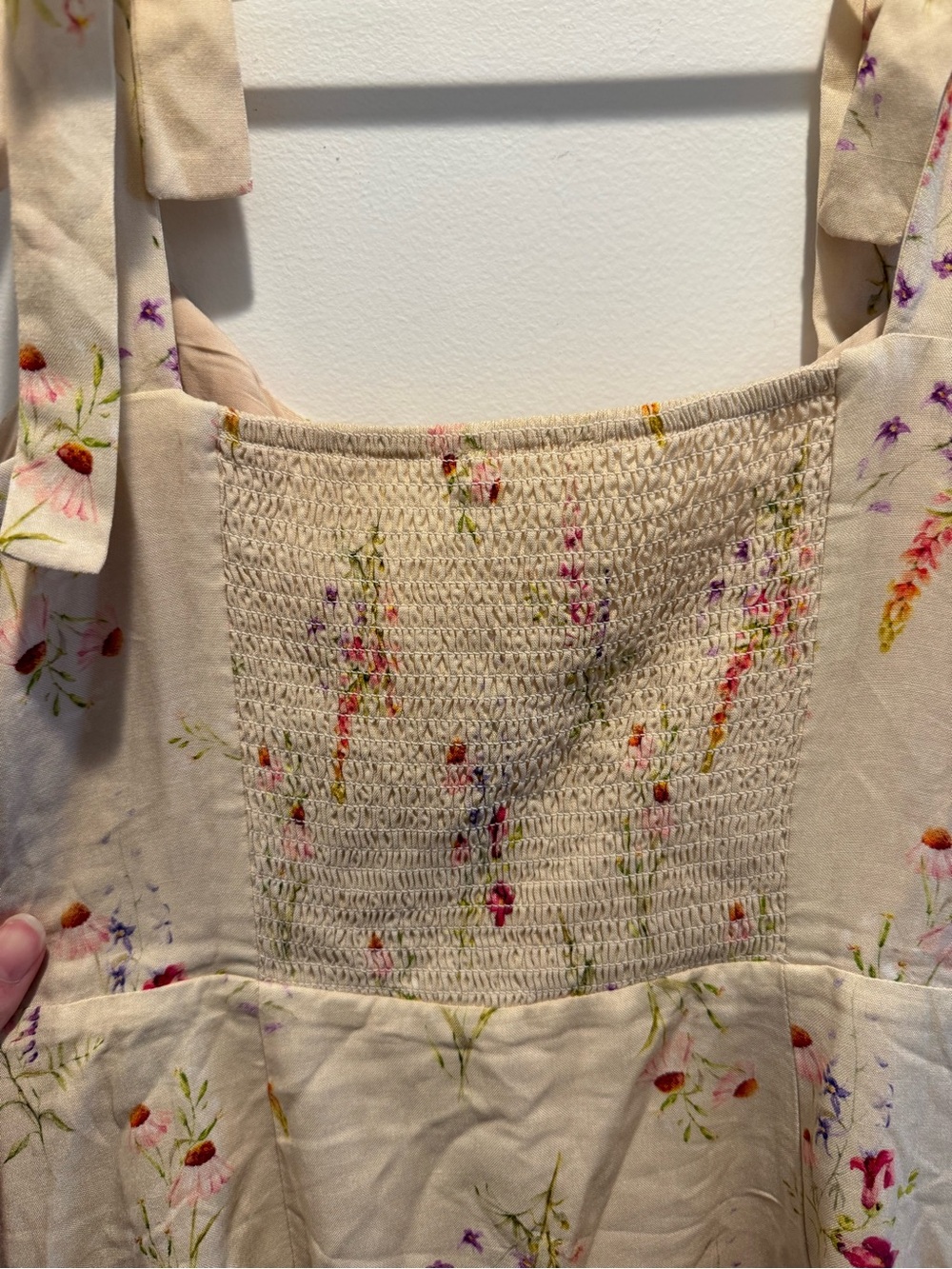 Backyard Roses Floral Tie-Shoulder Sundress NWOT - Picture 6 of 7